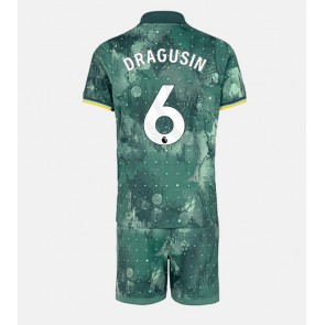 Tottenham Hotspur Radu Dragusin #6 Dětské Alternativní dres komplet 2024-25 Krátký Rukáv (+ trenýrky)